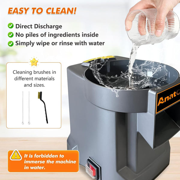 Electric Vegetable Dicer Chopper Commercial Food Processor 3 Blades | Heavy Duty Food Cuber, Stainless Steel Blades, with Clean Tools, for Fruit Potato Onion Carrot, for Home Restaurant 100W 110V4