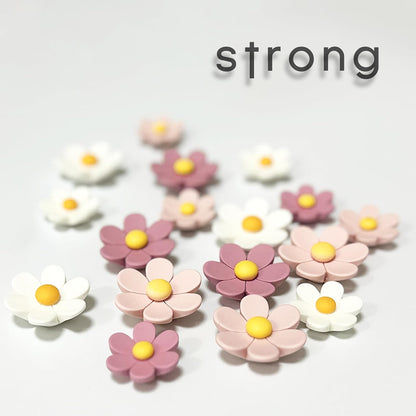 18 Pcs - Cute Flower Magnet, Girl Pink Magnet for Fridge and Locker, Whiteboard, and Decoration（18 Pcs - Flower-Pink6