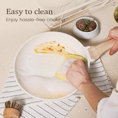 21Pcs Pots and Pans Set, Nonstick Cookware Sets, with Egg Pan | Induction Kitchen Cooking Set, Durable, Easy Food Release, Fast & Even Heating, with Frying Pan5