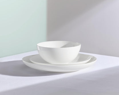 Studio 1414 Coupe Bone China 12-Piece Dinnerware Set for 47