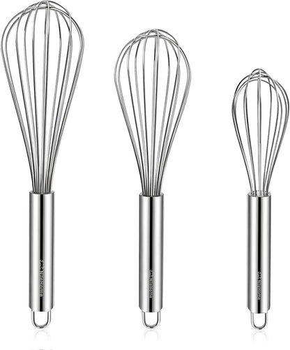 3-Pack Stainless Steel Whisk Set, Kitchen Utensils for Cooking1