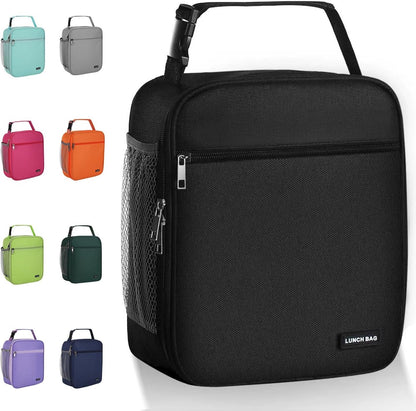 Lunch Box Lunch Bag for Men Women Insulated Lunchbox Lunch Bags for Work Picnic Travel (Black)1