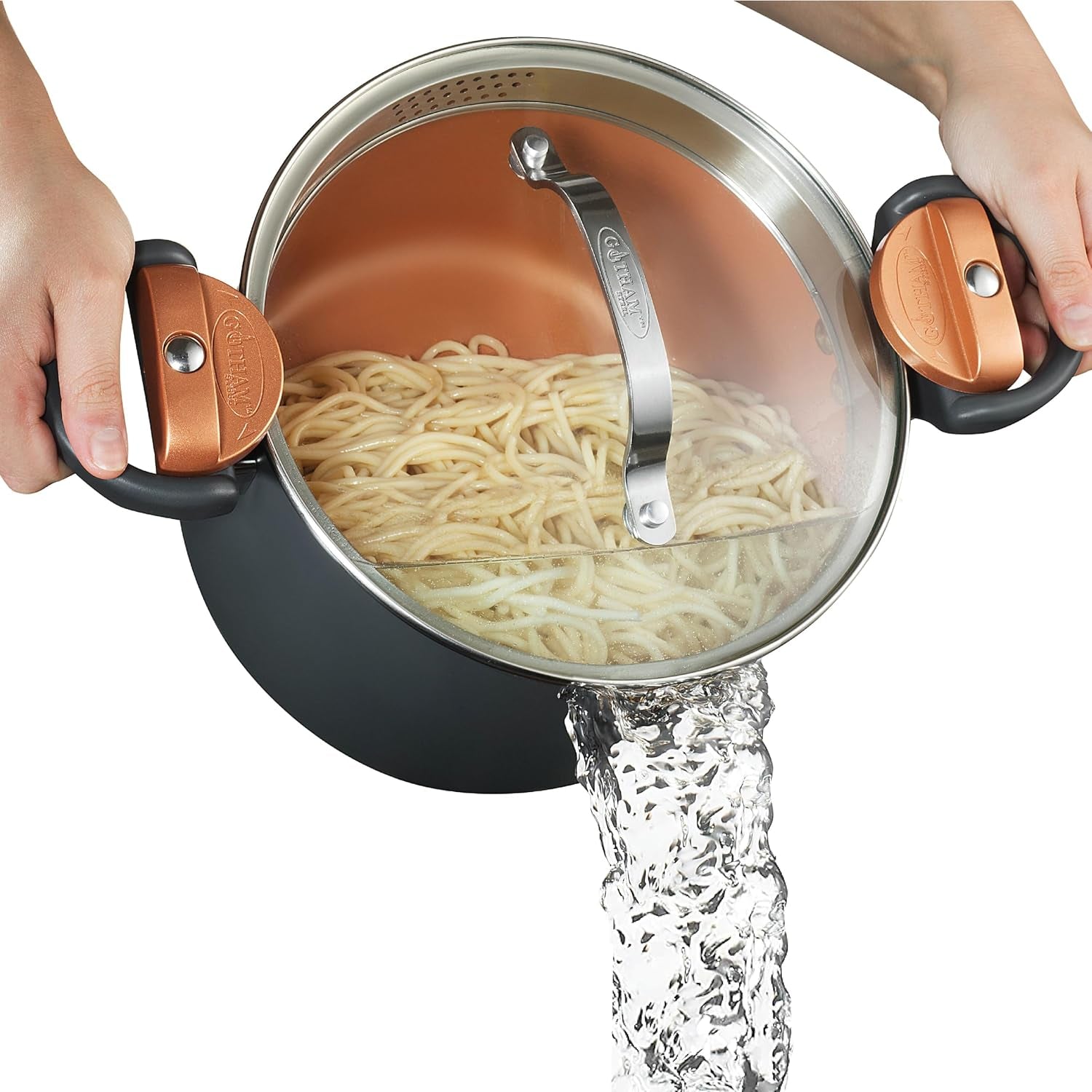 5-quart-stock-pot-multipurpose-pasta-pot-with-strainer-lid-twist-and-lock-handles-nonstick-ceramic-surface-makes-for-effortless-cleanup-with-tempered-glass-lid-dishwasher-safe-twist-and-lock-handles-non-toxic-ceramic-non-stick-coating-for-cooking-soup-spaghetti-rice-dishwasher-safe-copper