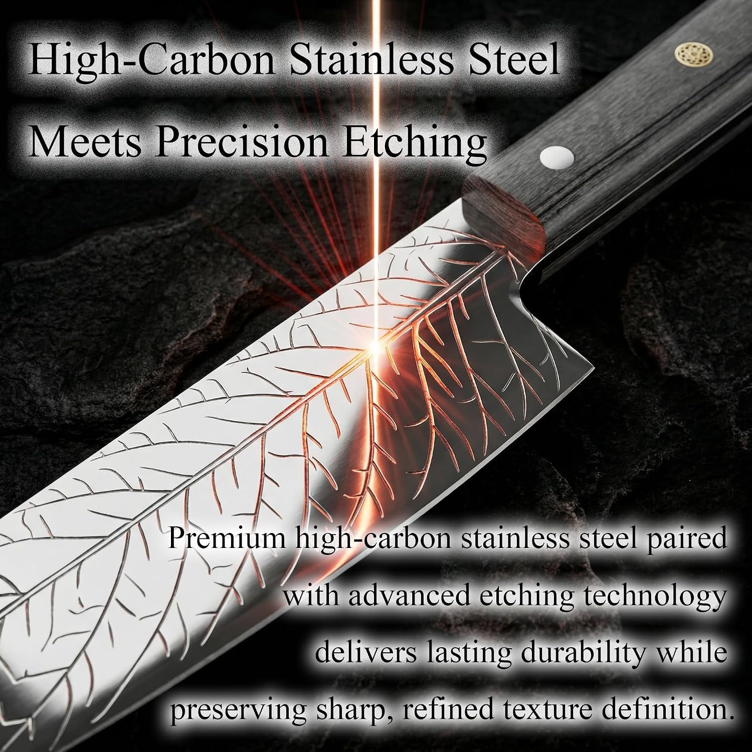 8-inch-leaf-etched-chef-knife-allwin-houseware-deep-electro-etched-leaf-pattern-with-3d-air-pocket-design-premium-stainless-steel-blade-ergonomic-wood-handle-for-kitchen-cooking-gift-grey