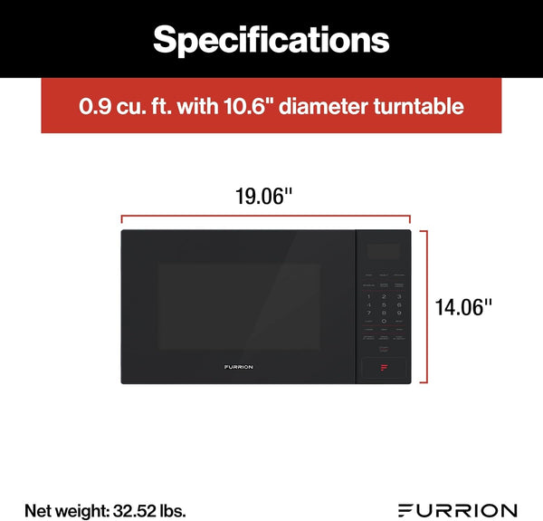 RV Microwave - 0.9 Cu. Ft, Black3