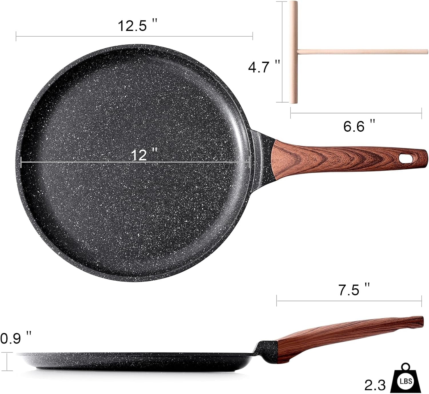 crepe-pan-nonstick-12-inch-dosa-pan-with-spreader-granite-coating-comales-para-tortillas-pancake-pan-flat-bottom-for-stove-top-induction-compatible-pfoa-free