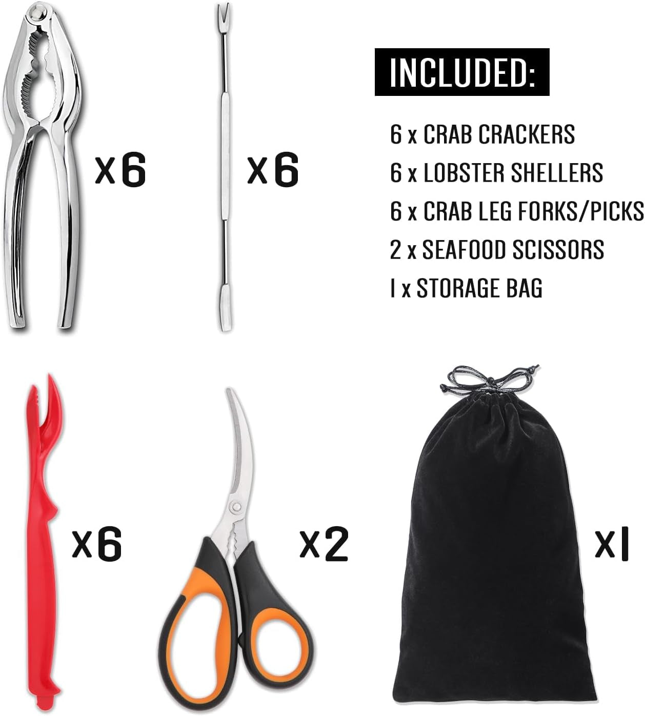 20-pack-crab-crackers-and-tools-set-seafood-boil-party-supplies-includes-6-crab-crackers-6-lobster-shellers-6-crab-leg-forks-picks-and-2-seafood-scissors-black-storage-bag-nut-cracker-set