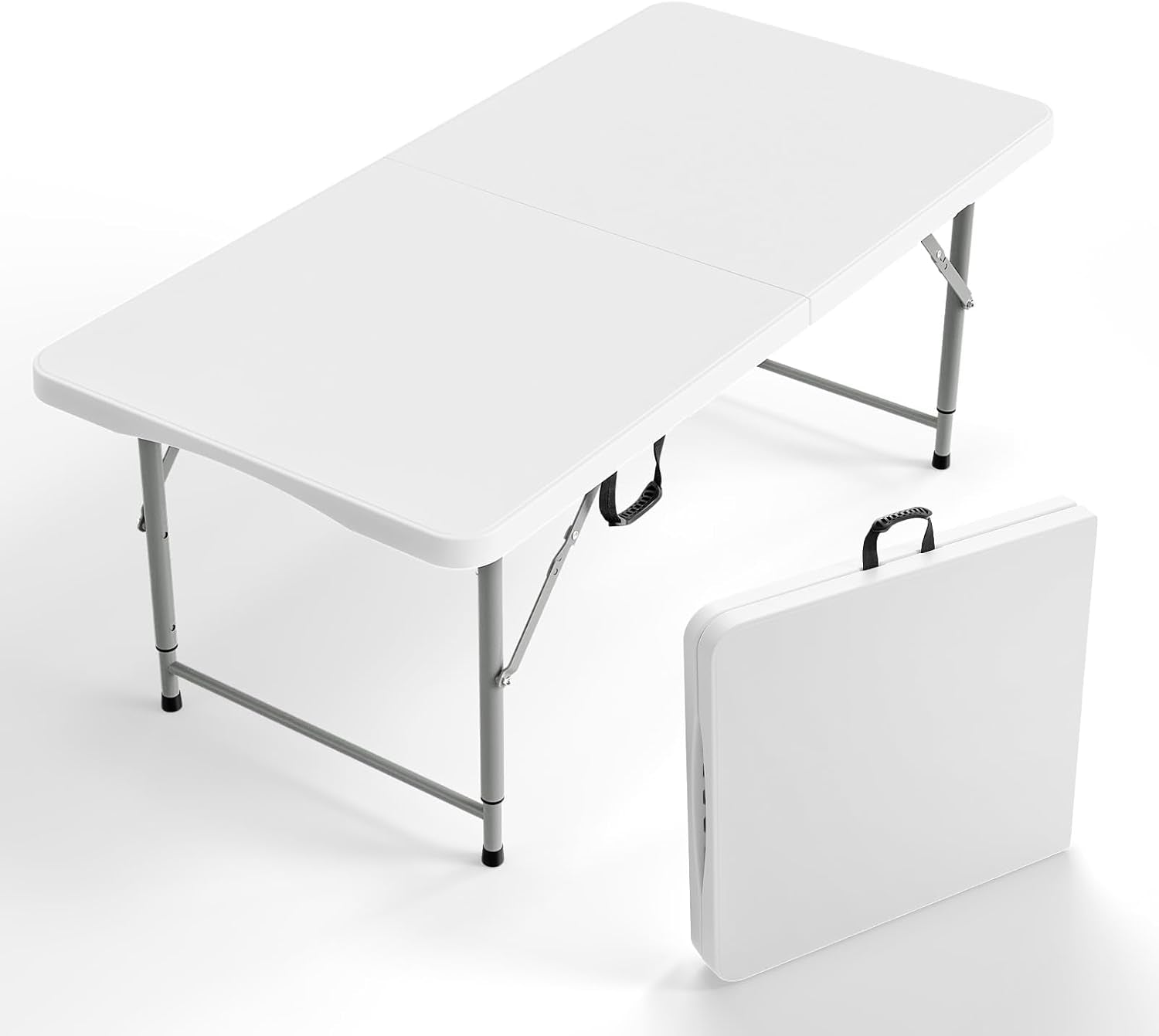 4-ft-plastic-folding-camping-table-3-level-adjustable-height-portable-in-outdoor-party-picnic-dining-desk-garden-soccer-multipurpose-entertaining-activities-white
