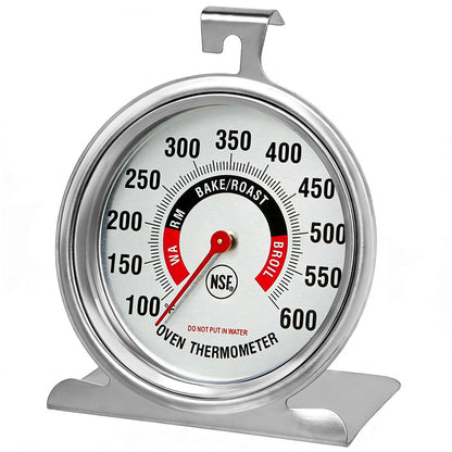 Large 3.5" Oven Thermometer for Gas/Electric Oven with Large Hanger&Base,Safety Leave-In Oven,Easy to Read Number,No Fading Color for Long Time Cooking1