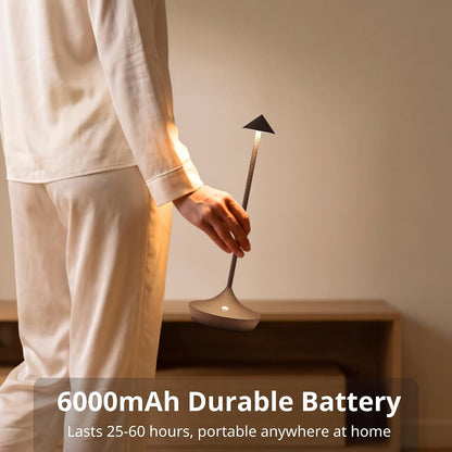 Cordless Rechargeable Table Lamp, Long-Lasting 60-Hr Battery, Dimmable LED4
