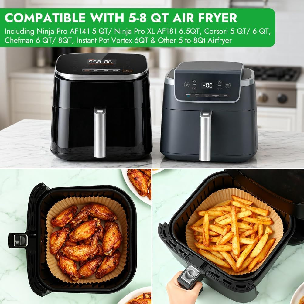 300pcs-8-inch-disposable-air-fryer-liners-for-5-to-8qt-airfryer-round-air-fryer-parchment-paper-compatible-with-ninja-af141-5-qt-pro-af181-6-5-qt-chefman-cosori-6-qt-airfryer-accessories