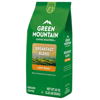 Breakfast Blend, Ground Coffee, Bagged 18 Oz16