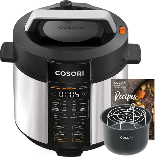 Electric Pressure Cooker 6 Quart, 9-In-1 Instant Multi Cooker & Air Fryer Turboblaze 6.0-Quart Compact Airfryer That Roast, Bake, Proof, 9 Functions2