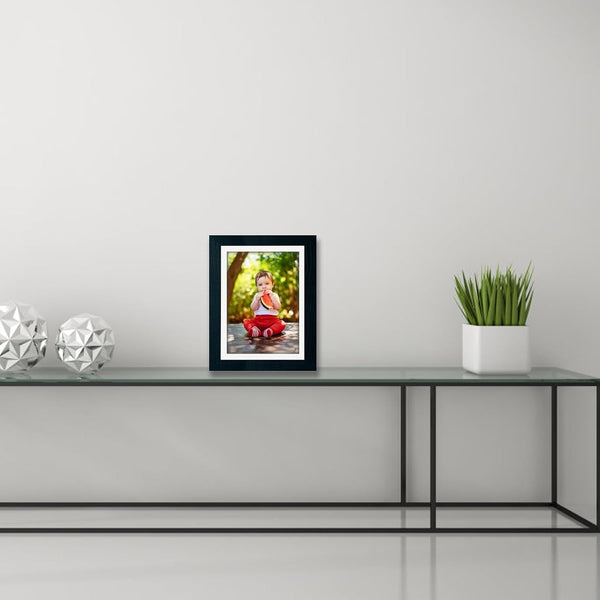 5X7 Picture Frame Set of 3 Black,Made of Solid Wood 4X6 with Mat or 5X7 without Mat, Photo Frame for Wall or Tabletop Display2