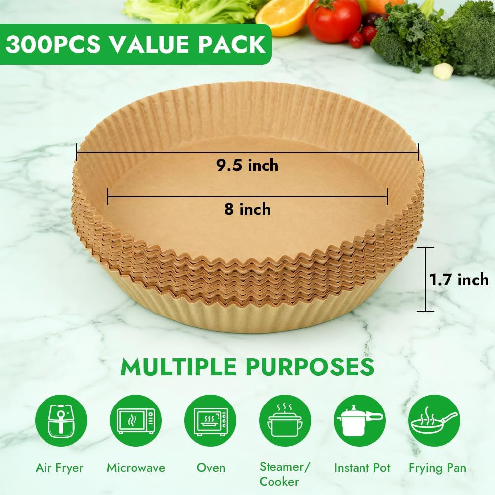 300pcs-8-inch-disposable-air-fryer-liners-for-5-to-8qt-airfryer-round-air-fryer-parchment-paper-compatible-with-ninja-af141-5-qt-pro-af181-6-5-qt-chefman-cosori-6-qt-airfryer-accessories