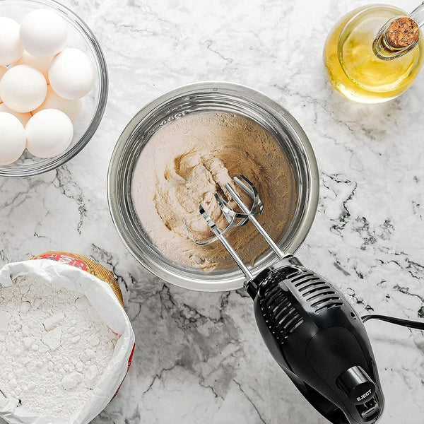 5-Speed Hand Mixer with Eject Button, Electric Handheld Mixer for Cream, Batter, Eggs & Baking, Stainless Steel Beaters, Dishwasher-Safe, Lightweight Compact Design, Black4