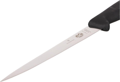 Victorinox 7" Fillet Knife, Straight Blade, Flexible, Black Fibrox Handle 5.3813.182