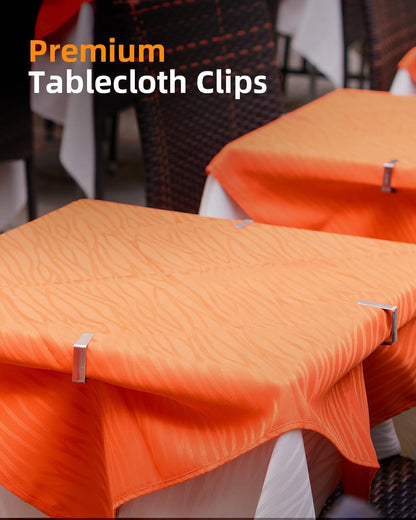 12 Pack Tablecloth Clips, Table Cloth Cover Clamps, Silver | Heavy Duty, Stainless Steel Table Cloth Holders Ideal for Restaurant Picnics Marquees Weddings Graduation Party7