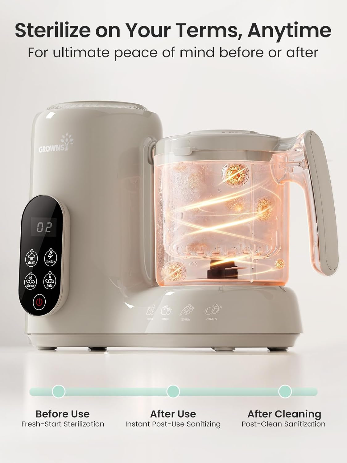 baby-food-maker-with-stainless-steel-steam-basket-steamer-blender-baby-food-processor-healthy-homemade-baby-food-purees-starting-solids-blw-baby-feeding-essentials-6-months
