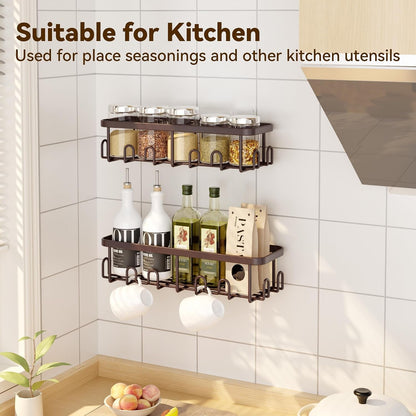 Shower Caddy Adhesive, Rustproof Shower Organizer, Wall Shower Rack6