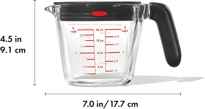 OXO Good Grips 2 Cup Glass Measuring Cup with Lid6