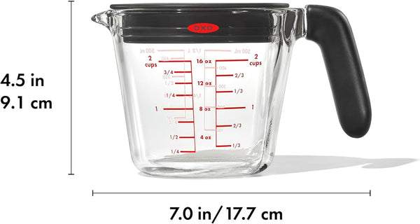 OXO Good Grips 2 Cup Glass Measuring Cup with Lid6