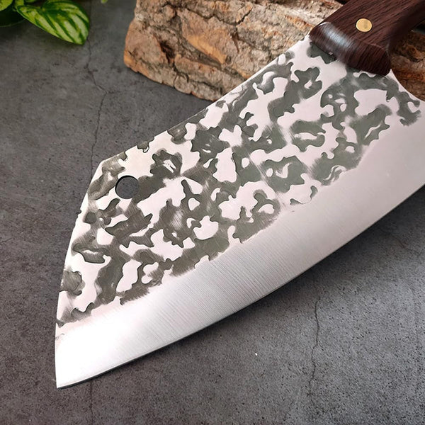 Meat Cleaver, 8 Inch Chinese Forged Slicing Butcher Knife Cutter Ultra-Sharp Meat Knives Cleaver Knives Kitchen Chopping Accessories4