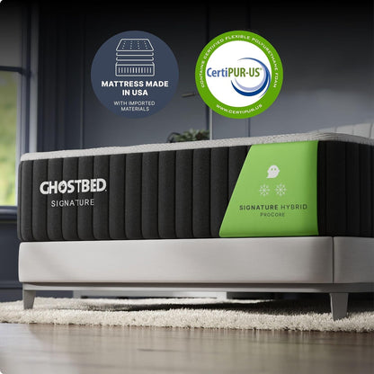 Adjustable Base + Signature Hybrid 12” Split King Mattress Bundle – Cooling Memory Foam & Innerspring Hybrid Bundle – Electric Adjustable Bed Frame Power Base with Zero Gravity, Massage5