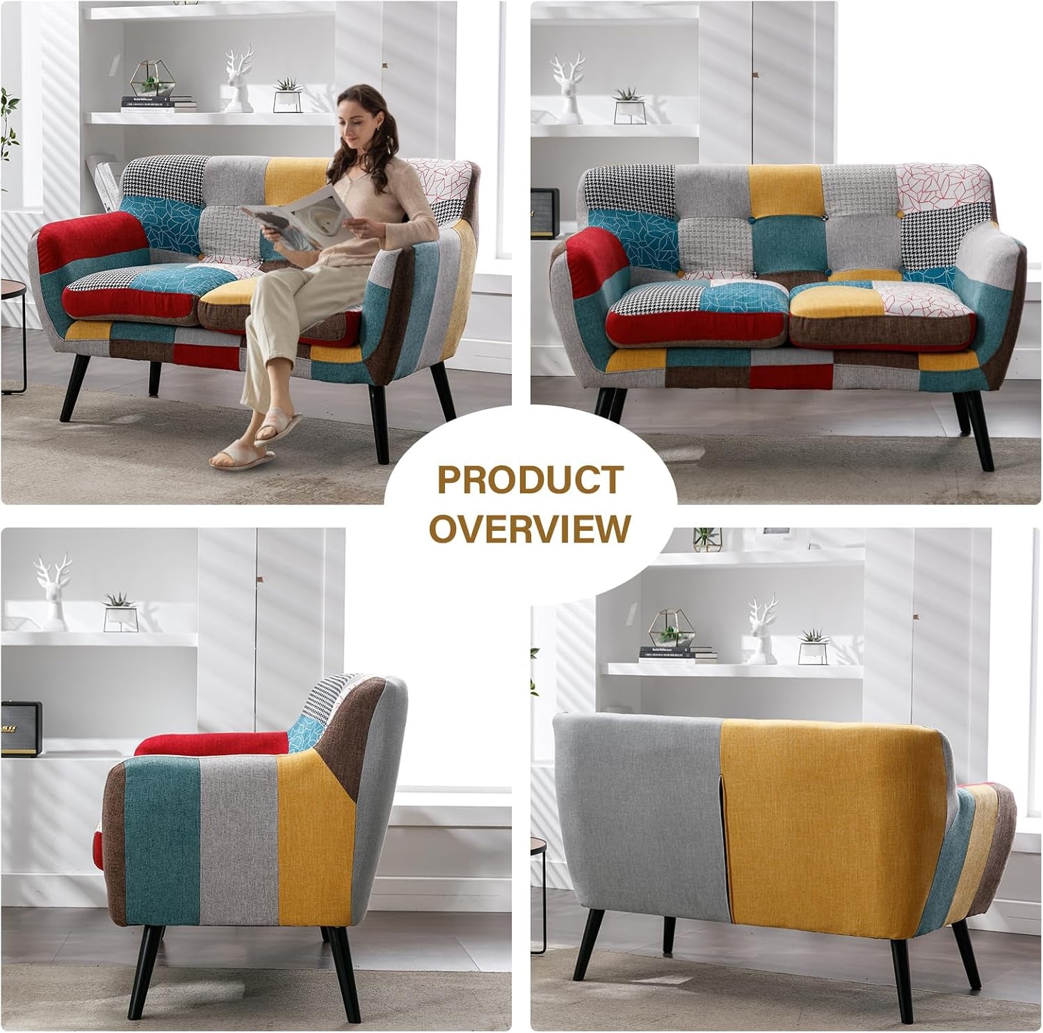 modern-boho-loveseat-couch-sofa-chair-for-living-room-bedroom-upholstered-colorful-plaid-fabric-2-seat-love-seat-sofa-with-wood-leg-for-small-space-one-loveseat