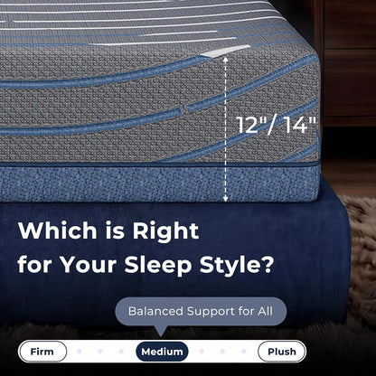 Full Size Mattress 14 Inch Gel Memory Foam Mattress in a Box8