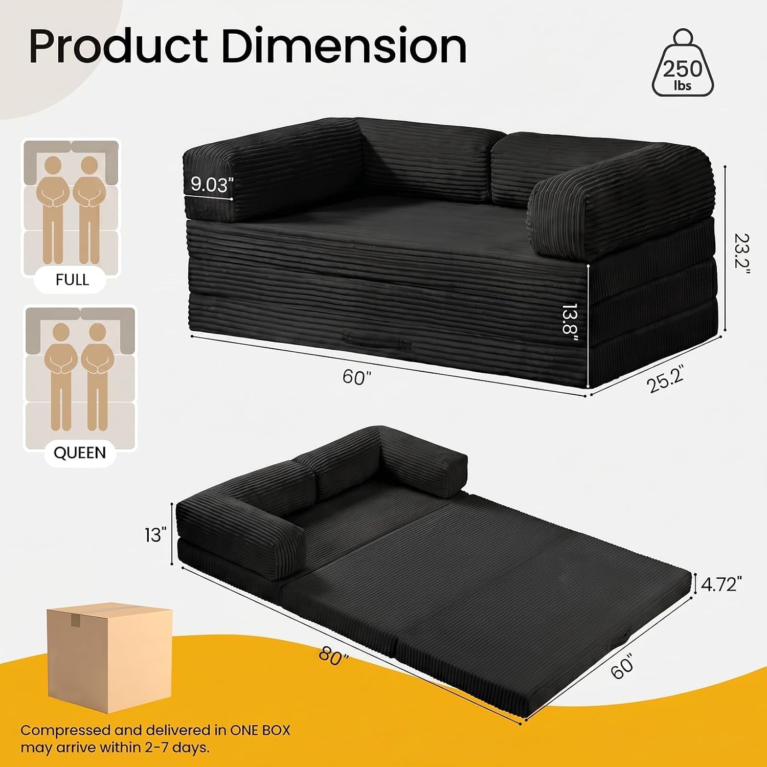 convertible-sofa-bed-tri-folding-mattress-queen-futon-couch-bed-boneless-sleeper-couch-bed-with-removable-armrests-washable-cover-for-guest-room-living-room-queen-black