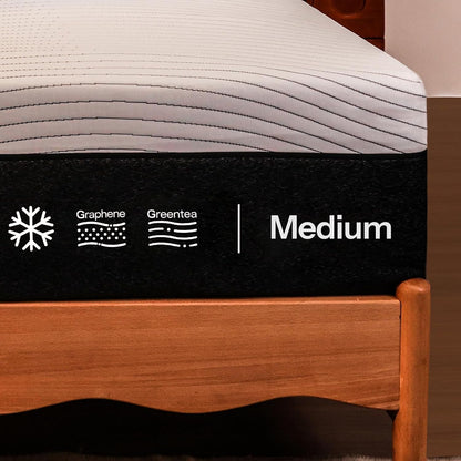 12 Inch Queen Mattress, Cooling Top Layer & Graphene and Green Tea Gel Cooling Memory Foam, Assembled in USA, Certipur-Us Certified, Medium Feel, Mattress in a Box6