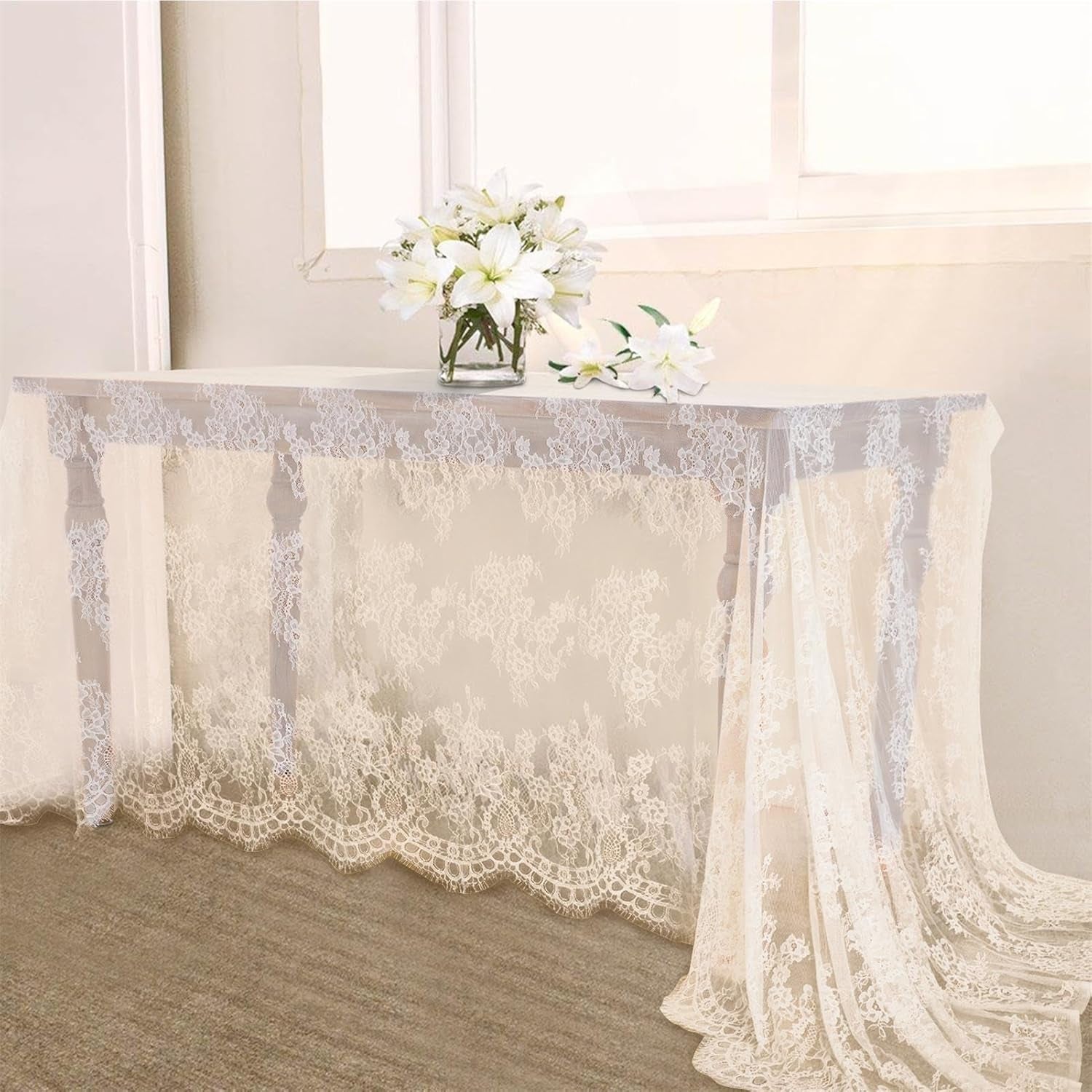 2-pieces-60x120-inch-table-cloth-farmhouse-rustic-tablecloth-for-bridal-shower-ivory-flower-table-linen-spring-outdoor-decorations