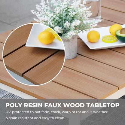 4-Piece Patio Conversation Set, Outdoor Wicker Sofa Set with Waterproof Cushions All-Weather Wicker Furniture Sectional Sofa for Garden, Poolside, or Backyard Relaxation-Grey3