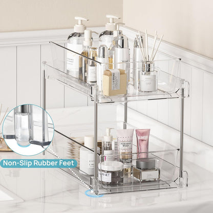 4 Pack Pull Out Bathroom under Sink Organizer (S-Standard)5