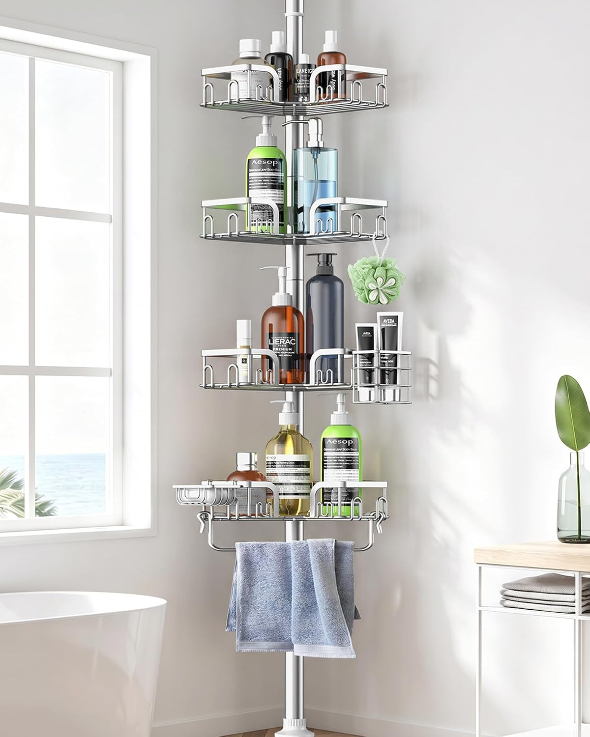 corner-shower-caddy-tension-pole-4-tier-adjustable-stainless-steel-shower-shelf-for-inside-shower-bathtub-shampoo-standing-bathroom-organizer-shelves-with-26-to-120-inch-height