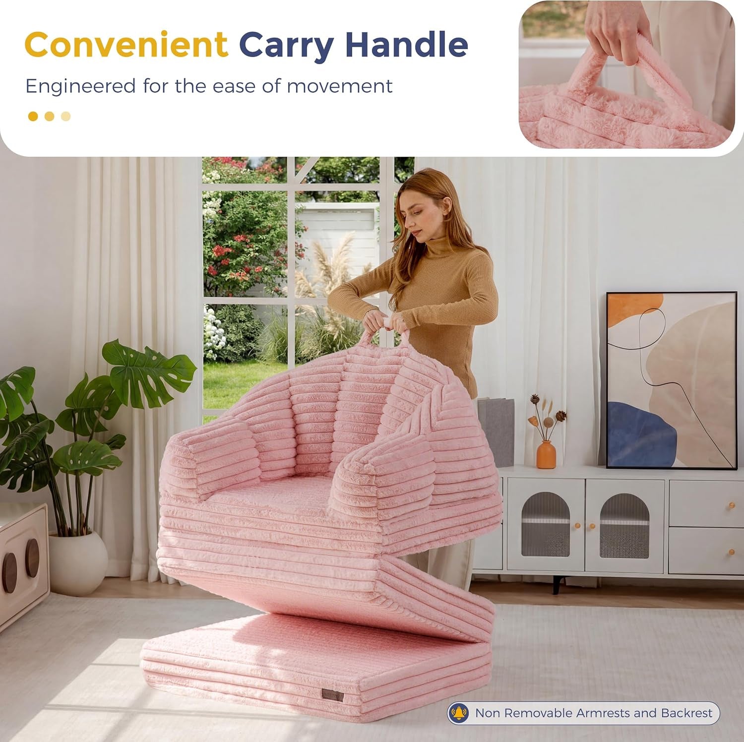 folding-sofa-bed-chair-sleeper-chair-for-adults-faux-fur-single