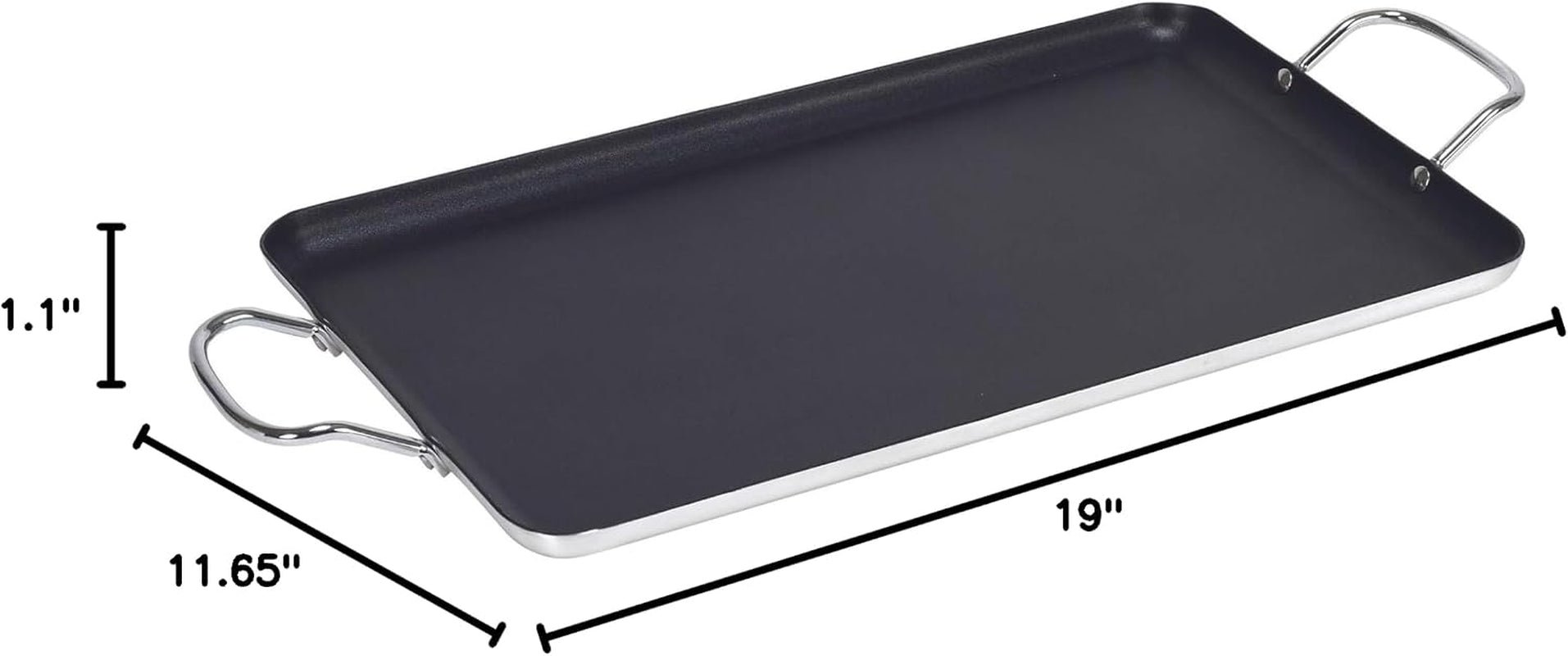 double-burner-griddle-non-stick-20-inch-black-nonstick-coated-surface-dual-side-handles-ideal-for-breakfast-foods-perfect-for-gatherings