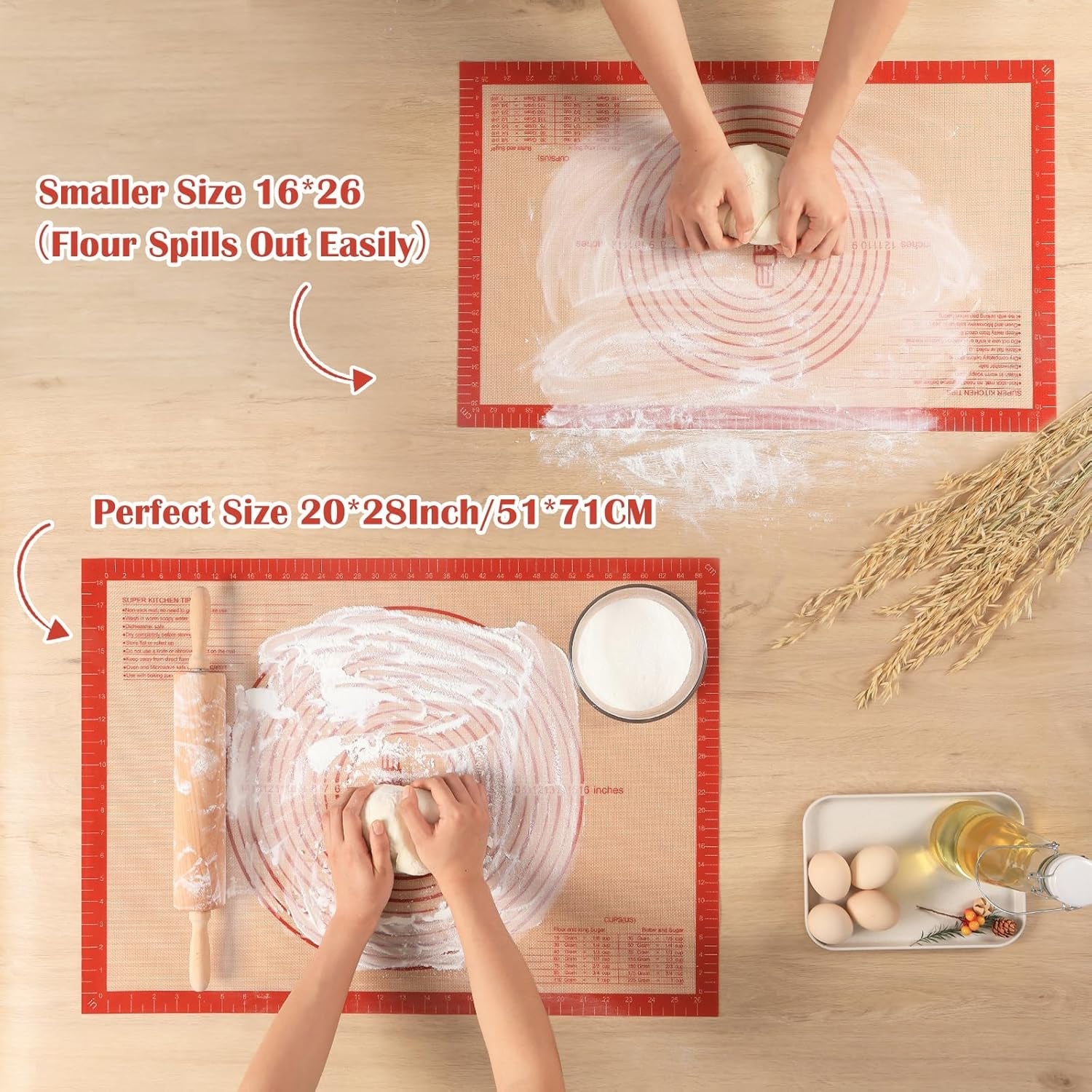 non-slip-silicone-pastry-mat-extra-large-measurements-28x-20-baking-mat-silicone-baking-mat-counter-dough-rolling-oven-liner-fondant-pie-crust-sourdough-bread-supplies-red