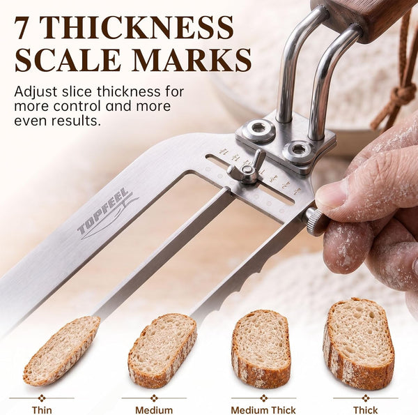 Adjustable Bread Bow Knife,10.5“Sourdough Slicer for Homemade Bread3