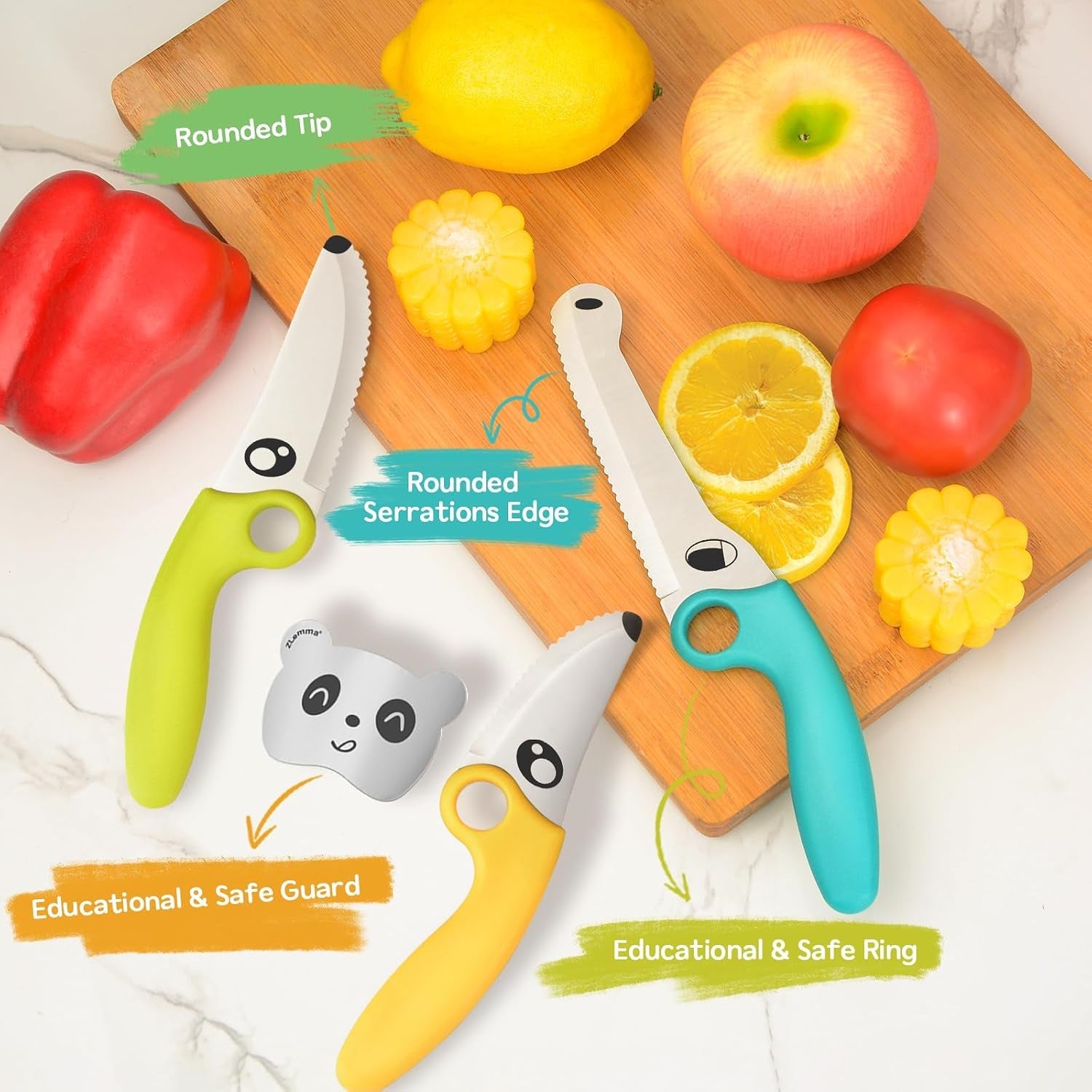 kids-knife-set-for-real-cooking-with-educational-ring-panda-finger-guard-for-boys-girls-cutting-kids-chef-knife-stainless-steel-blade-for-kitchen-cutting-warm-toned