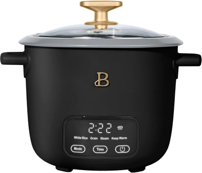 Small Digital Rice Cooker 6 Cup | Programmable Rice Maker, Glass Lid, Non Toxic Ceramic Inner Pot, Food Steamer, for Brown Rice1