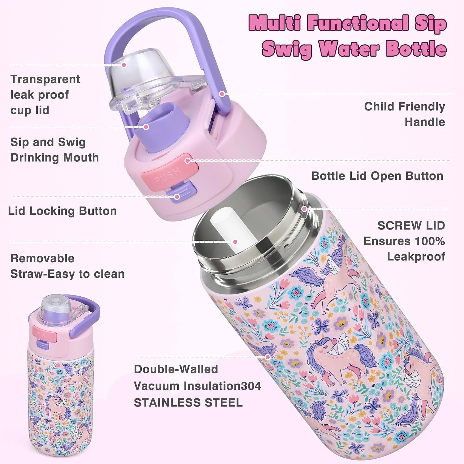 bento-lunch-box-for-kids-with-7oz-soup-thermo-insulated-stainless-steel-kids-water-bottle-with-straw-and-insulated-lunch-bag-leak-proof-lunch-food-container-with-ice-pack-for-schoolpink-horse
