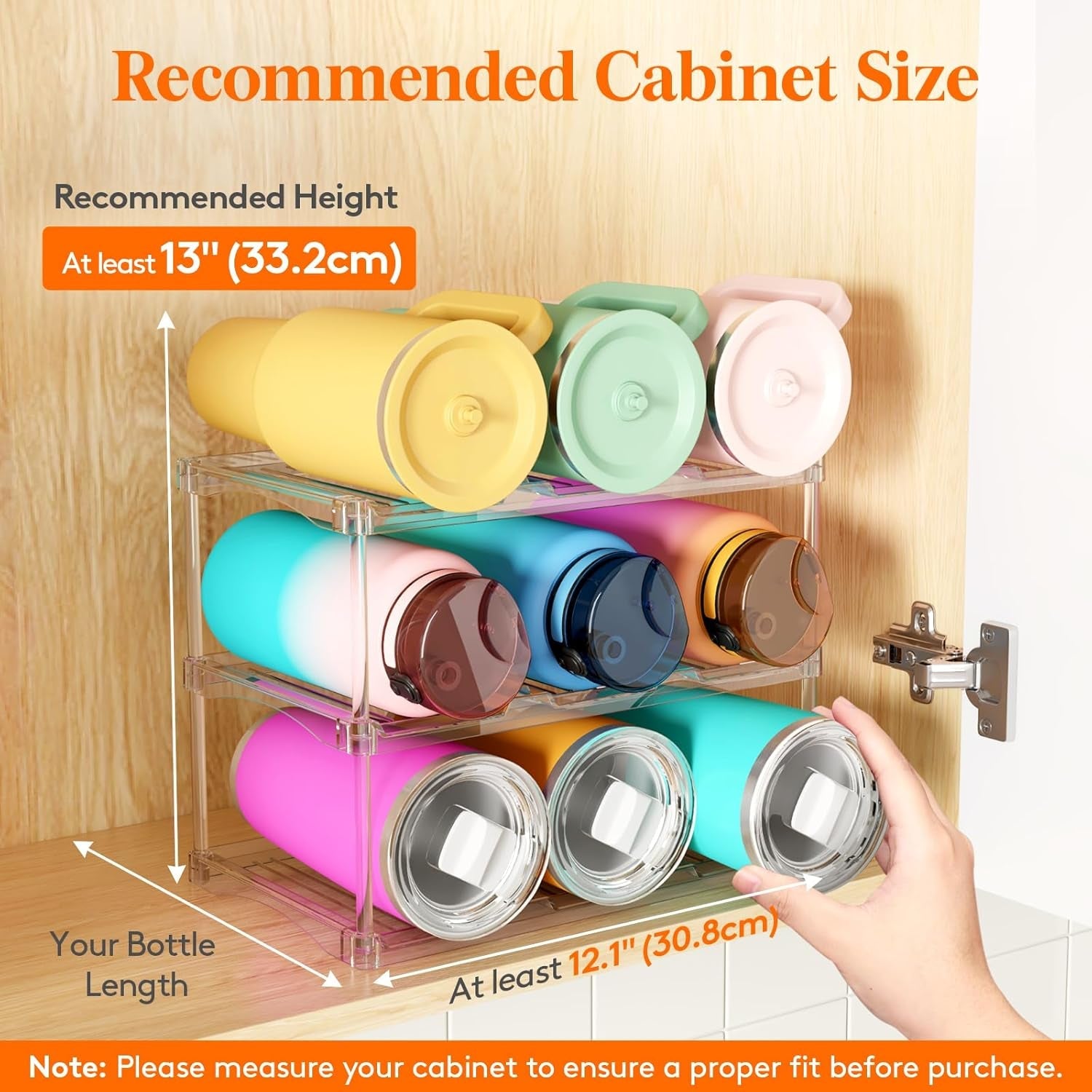 stackable-water-bottle-organizer-clear-tumbler-holder-for-cabinet