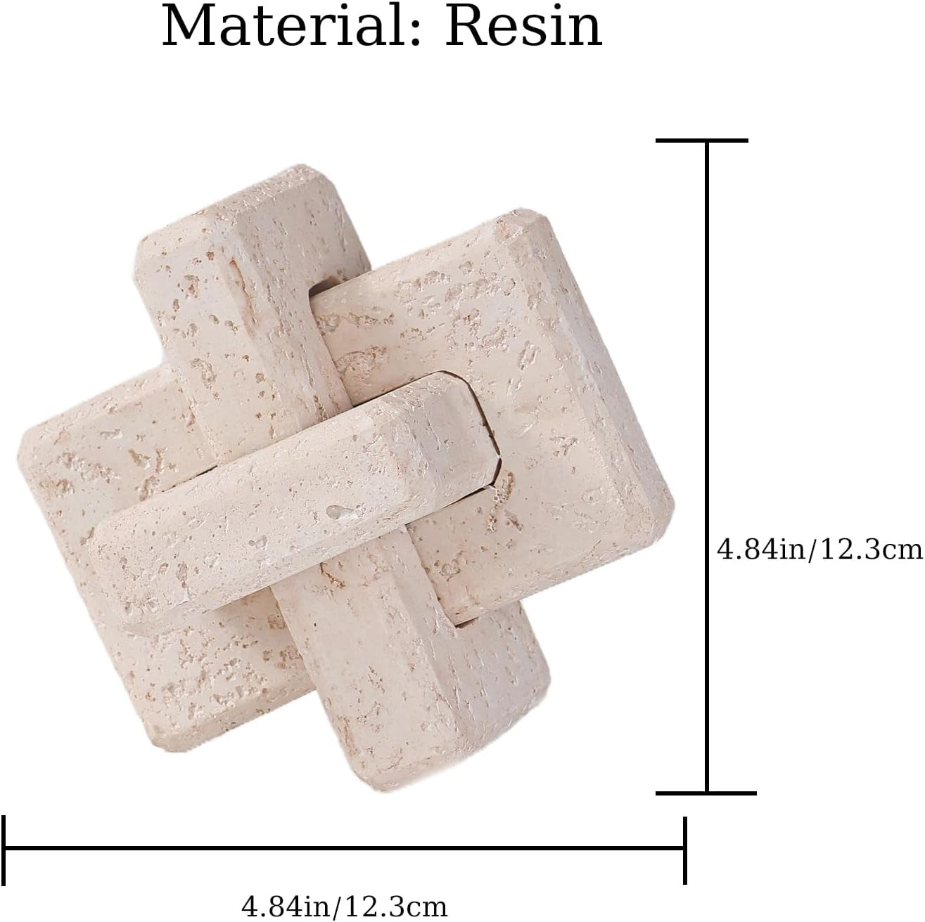 3-link-knot-resin-travertine-decor-coffee-table-book-shelf-decoration-light-beige-entry-table-decor-decorative-objects-aesthetic-accents-for-boho-modern-rustic-office-living-room-home-decor