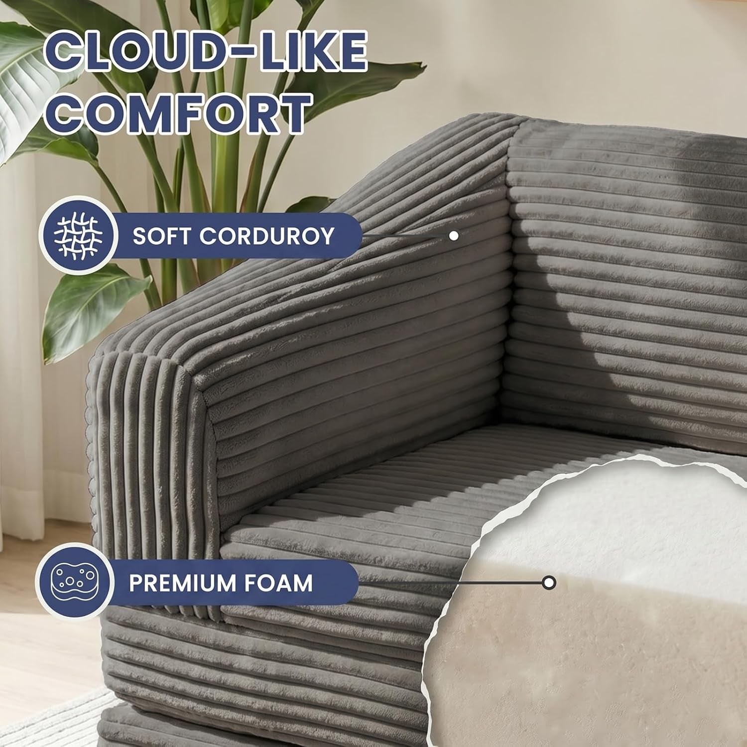 loveseat-51-inch-2-in-1-convertible-tri-folding-sofa-bed-with-thick-backrest-carry-handle-gray-foldable-couch-bed-lounger-sleeper-sofa-for-living-room-guest-room-soft-corduroy