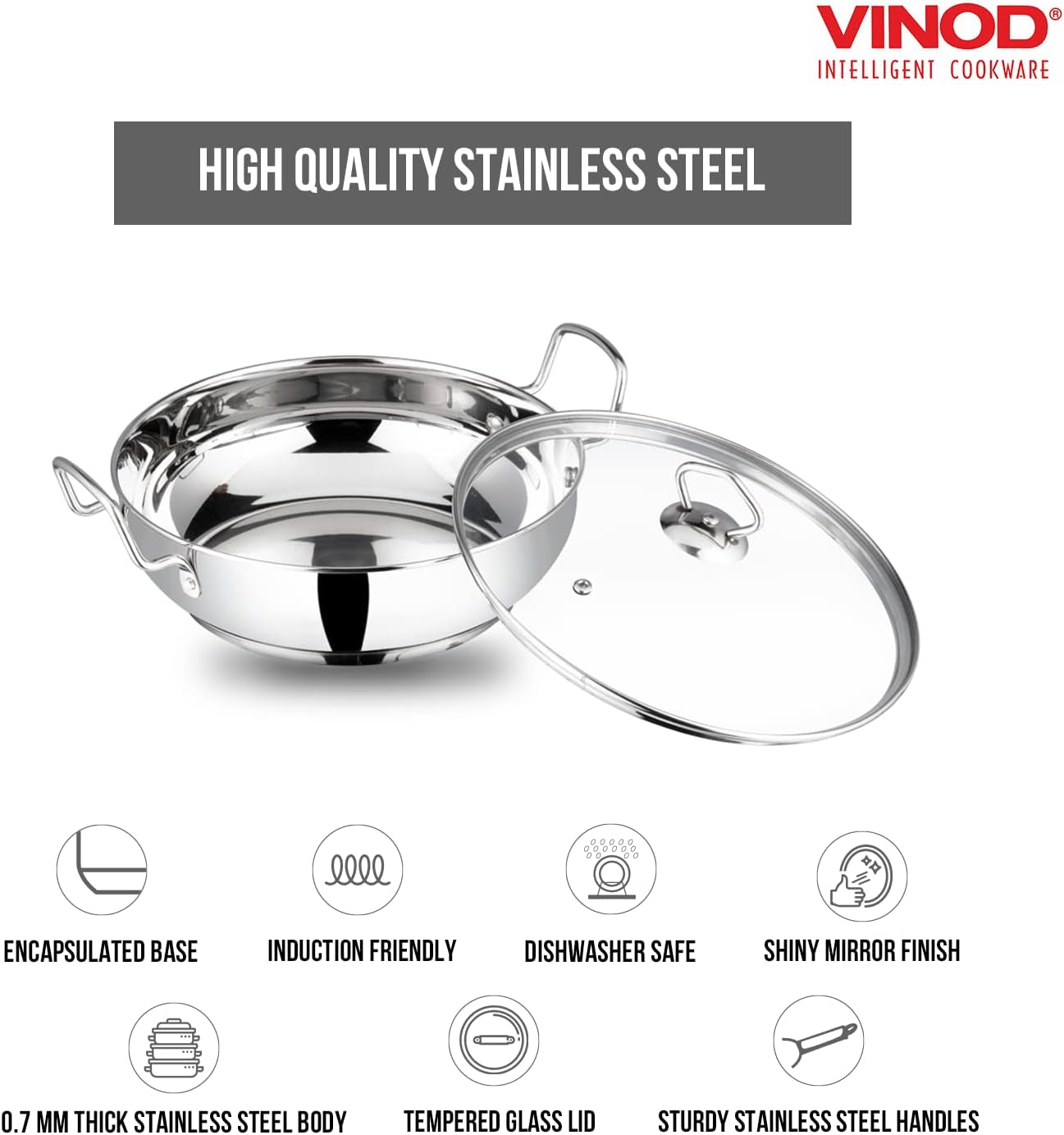 stainless-steel-kadhai-with-tempered-glass-lid-20cm-premium-quality-2-litre-induction-friendly-multi-use-pot-for-sauces-deep-frying-and-stews-indian-cooking-essential