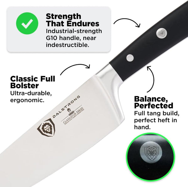 8" Chef Knife - Forged German Steel4