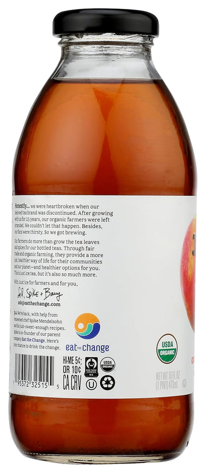 , Tea Peach Oolong Organic, 16 Fl Oz4