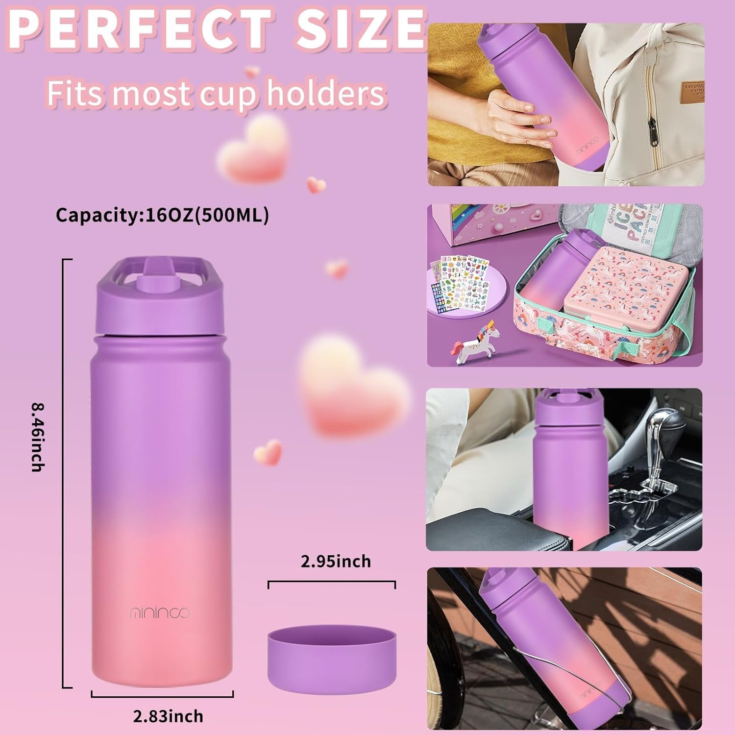 kids-water-bottle-for-school-16oz-stainless-steel-insulated-water-bottle-kids-with-straw-lid-for-girls-boys-purple-pink